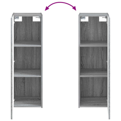 vidaXL Bathroom Furniture Set 5 pcs Grey Sonoma 33 x 34.5 x 100 cm