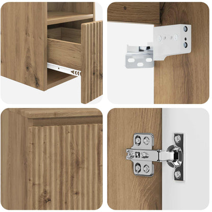 vidaXL Bathroom Furniture Set 5 pcs Artisan Oak 33 x 34.5 x 100 cm