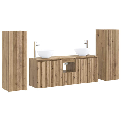 vidaXL Bathroom Furniture Set 5 pcs Artisan Oak 33 x 34.5 x 100 cm