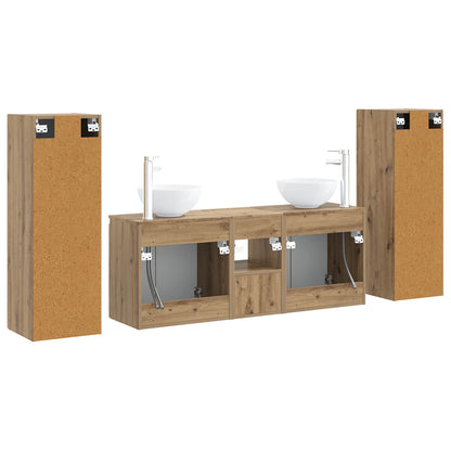vidaXL Bathroom Furniture Set 5 pcs Artisan Oak 33 x 34.5 x 100 cm