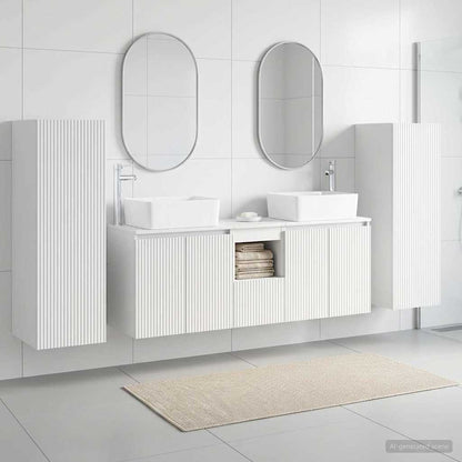 vidaXL Bathroom Furniture Set 5 pcs White 33 x 34.5 x 100 cm