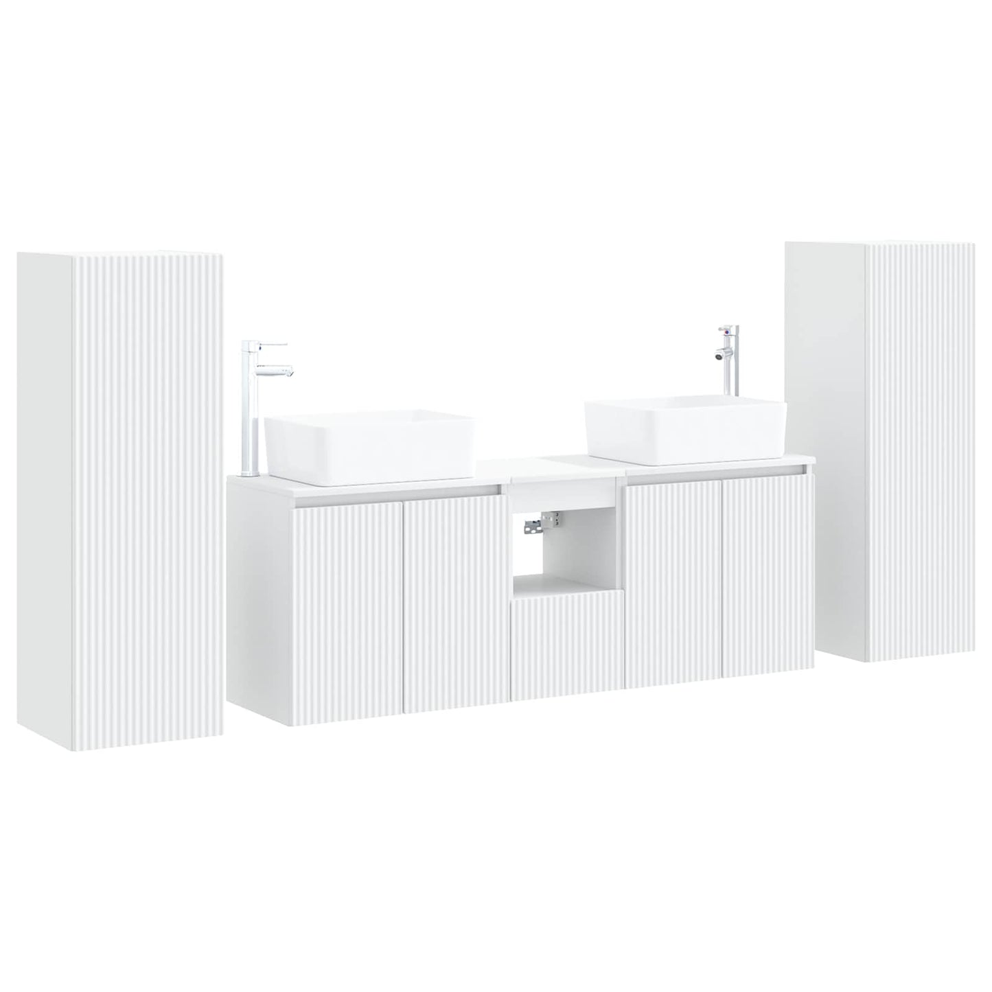 vidaXL Bathroom Furniture Set 5 pcs White 33 x 34.5 x 100 cm