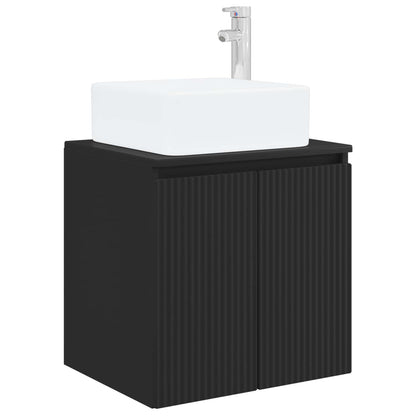 vidaXL Bathroom Furniture Set 5 pcs Black 33 x 34.5 x 100 cm