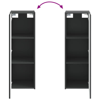 vidaXL Bathroom Furniture Set 5 pcs Black 33 x 34.5 x 100 cm