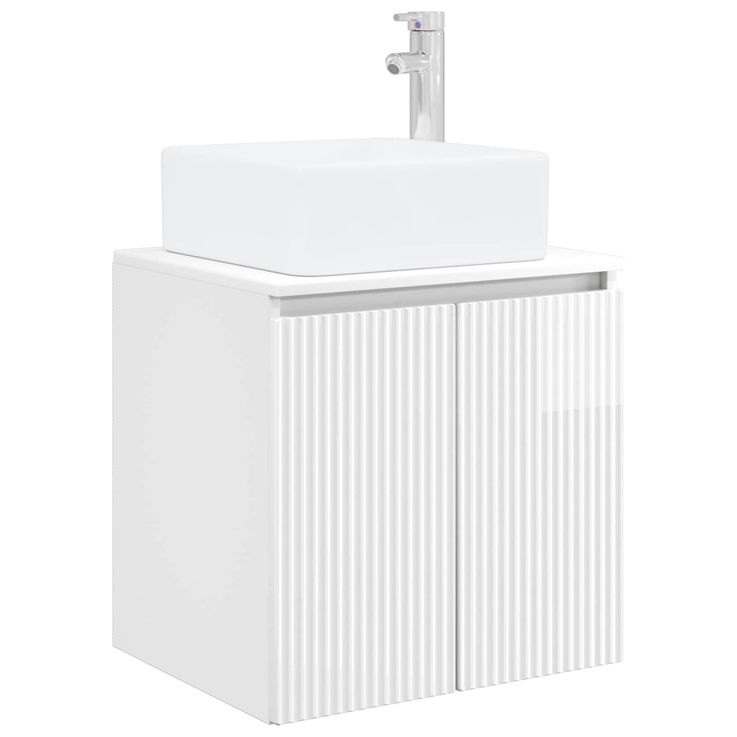 vidaXL Bathroom Furniture Set 5 pcs High Gloss White