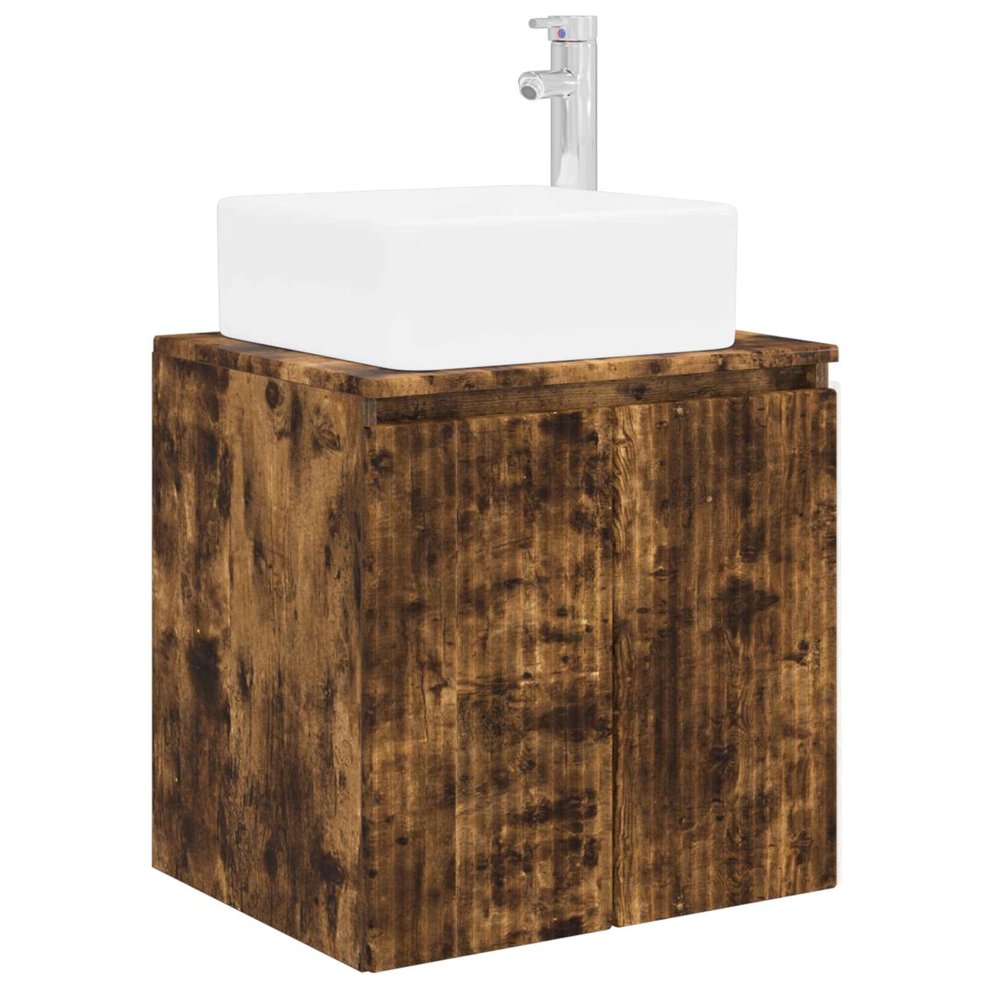 vidaXL Bathroom Furniture Set 5 pcs Smoked Oak 33 x 34.5 x 100 cm