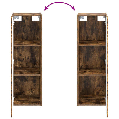 vidaXL Bathroom Furniture Set 5 pcs Smoked Oak 33 x 34.5 x 100 cm