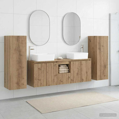 vidaXL Bathroom Furniture Set 5 pcs Artisan Oak 33 x 34.5 x 100 cm