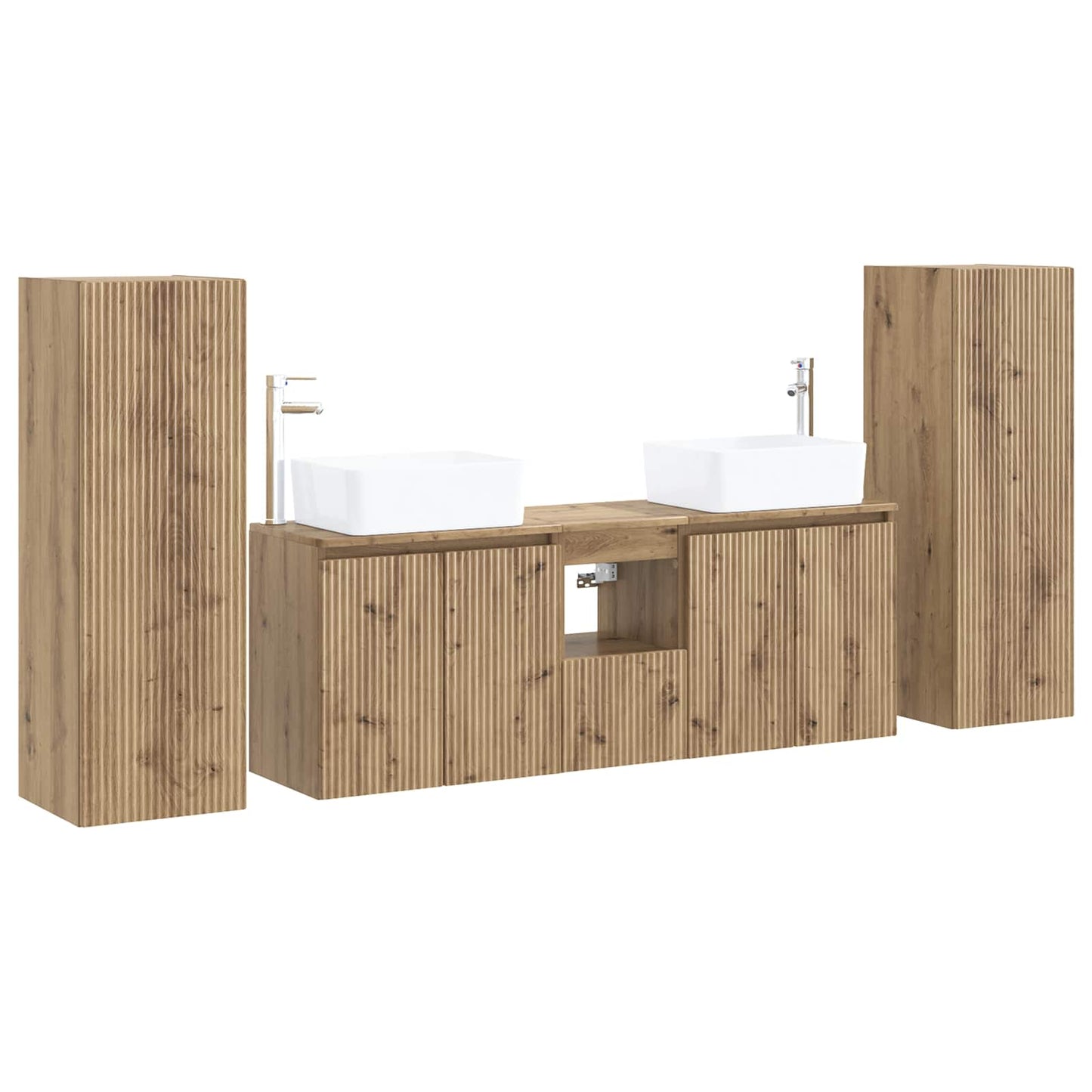 vidaXL Bathroom Furniture Set 5 pcs Artisan Oak 33 x 34.5 x 100 cm