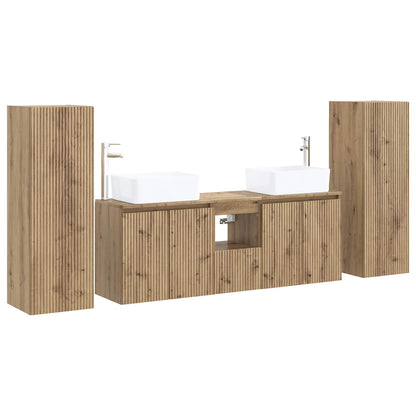 vidaXL Bathroom Furniture Set 5 pcs Artisan Oak 33 x 34.5 x 100 cm