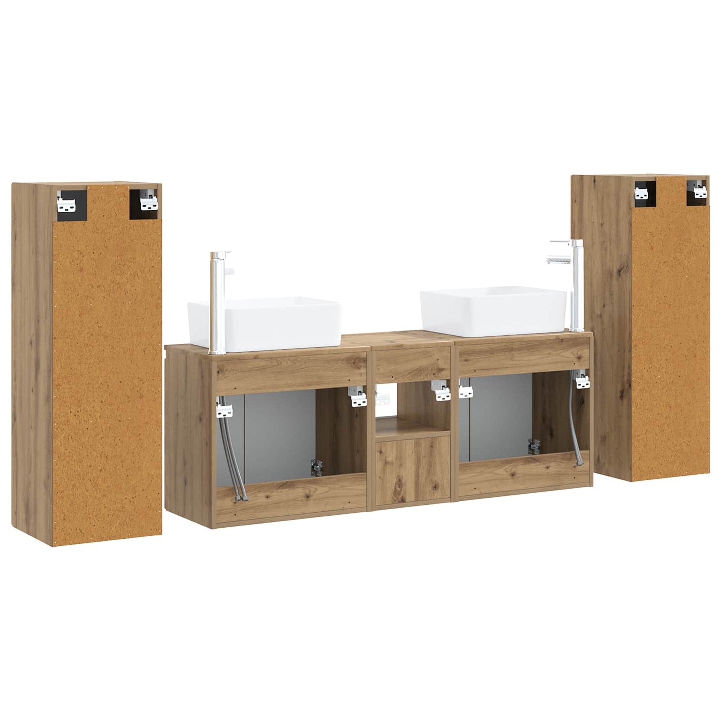 vidaXL Bathroom Furniture Set 5 pcs Artisan Oak 33 x 34.5 x 100 cm