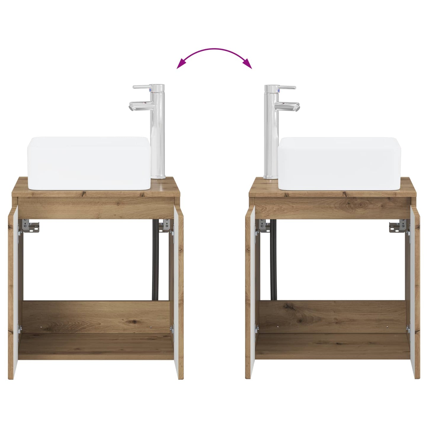 vidaXL Bathroom Furniture Set 5 pcs Artisan Oak 33 x 34.5 x 100 cm