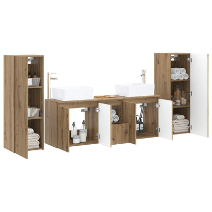 vidaXL Bathroom Furniture Set 5 pcs Artisan Oak 33 x 34.5 x 100 cm
