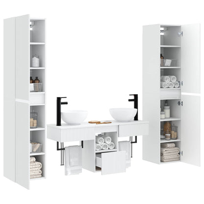 vidaXL Bathroom Furniture Set 5 pcs White 33 x 34.5 x 160 cm