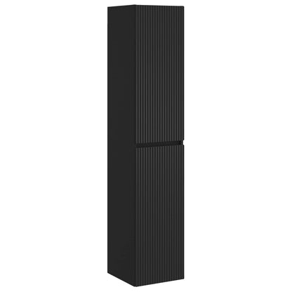 vidaXL Bathroom Furniture Set 5 pcs Black 33 x 34.5 x 160 cm