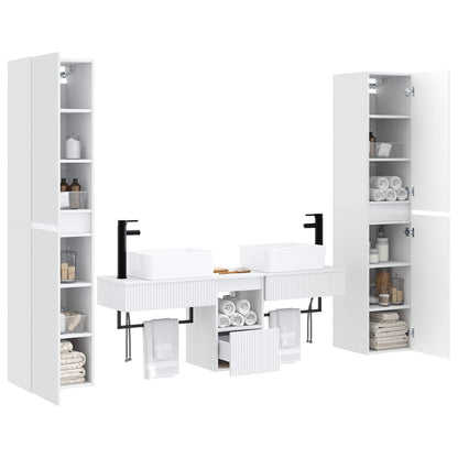 vidaXL Bathroom Furniture Set 5 pcs White 33 x 34.5 x 160 cm