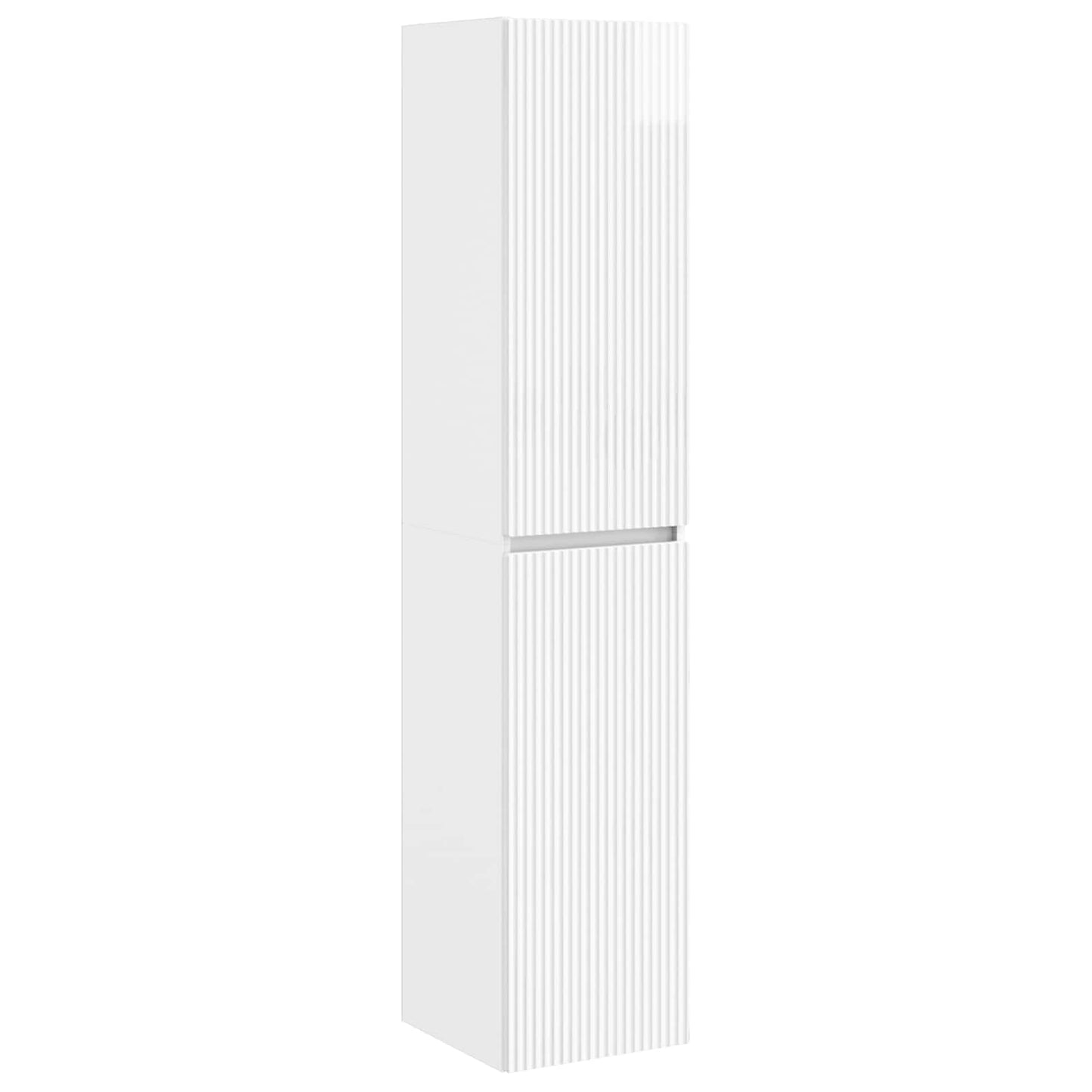 vidaXL Bathroom Furniture Set 5 pcs High Gloss White