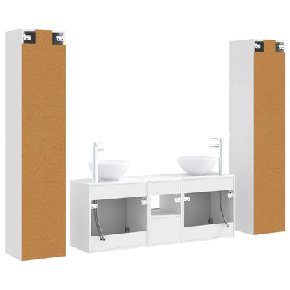 vidaXL Bathroom Furniture Set 5 pcs White 33 x 34.5 x 160 cm