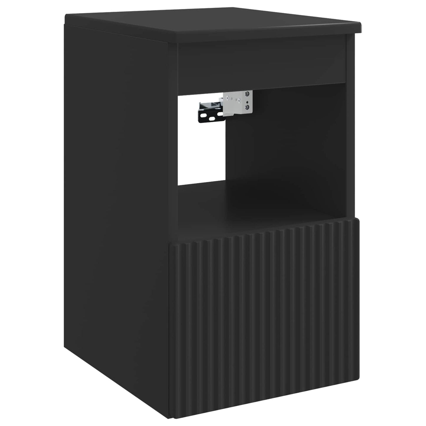 vidaXL Bathroom Furniture Set 5 pcs Black 33 x 34.5 x 160 cm