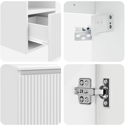 vidaXL Bathroom Furniture Set 5 pcs High Gloss White