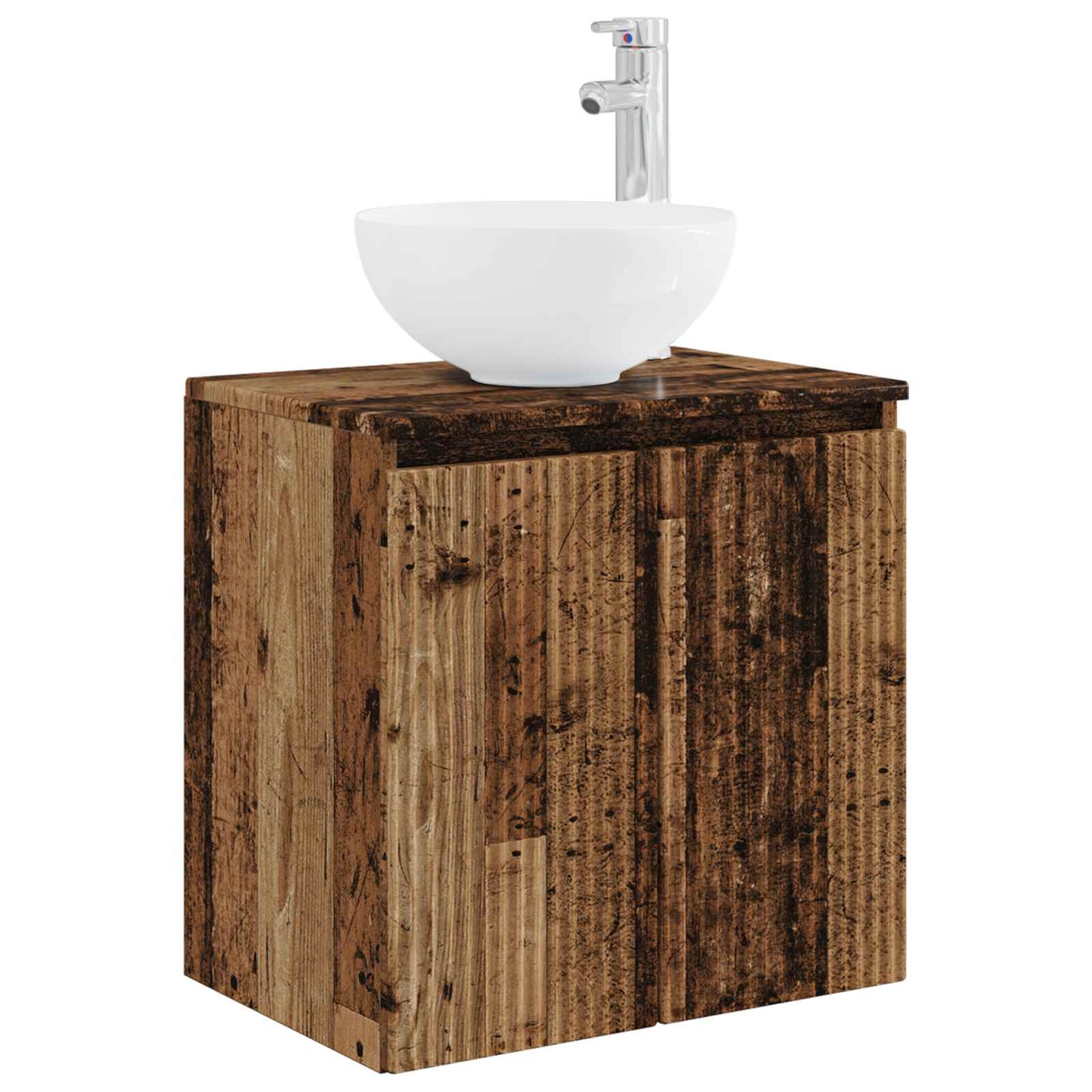 vidaXL Bathroom Furniture Set 5 pcs Old Wood 33 x 34.5 x 160 cm