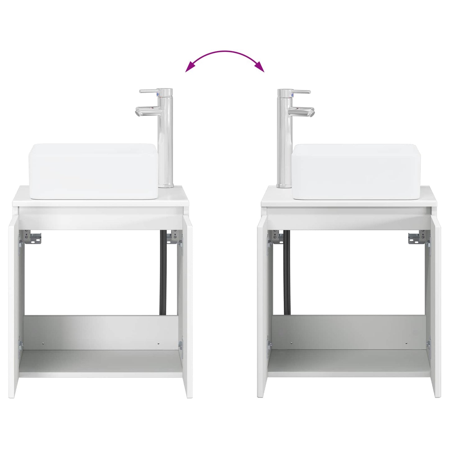 vidaXL Bathroom Furniture Set 5 pcs White 33 x 34.5 x 160 cm