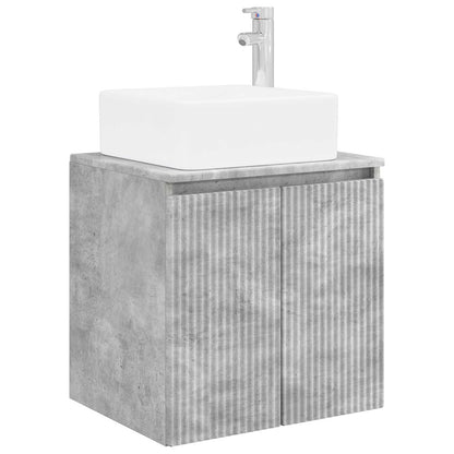 vidaXL Bathroom Furniture Set 5 pcs Concrete Grey 33 x 34.5 x 160 cm