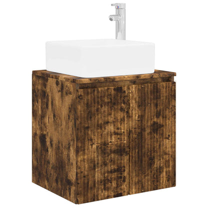 vidaXL Bathroom Furniture Set 5 pcs Smoked Oak 33 x 34.5 x 160 cm