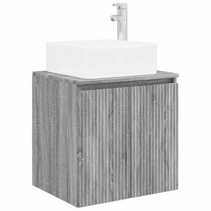 vidaXL Bathroom Furniture Set 5 pcs Grey Sonoma 33 x 34.5 x 160 cm