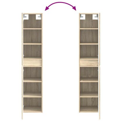 vidaXL Bathroom Furniture Set 3 pcs Sonoma Oak 33 x 34.5 x 160 cm