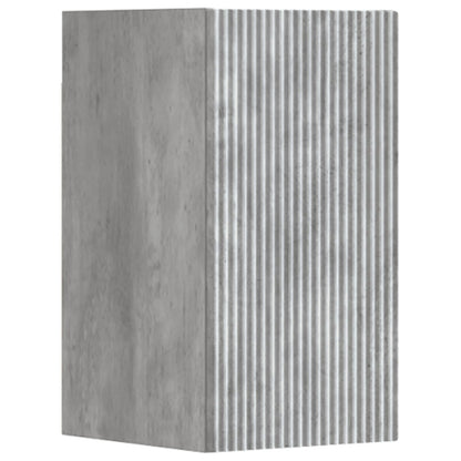 vidaXL Bathroom Furniture Set 3 pcs Concrete Grey 33 x 34.5 x 160 cm