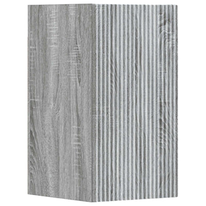 vidaXL Bathroom Furniture Set 3 pcs Grey Sonoma 33 x 34.5 x 160 cm