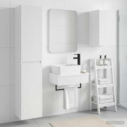 vidaXL Bathroom Furniture Set 3 pcs White 33 x 34.5 x 160 cm