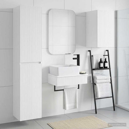 vidaXL Bathroom Furniture Set 3 pcs High Gloss White