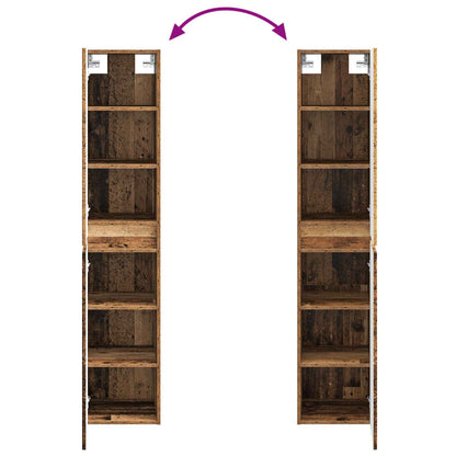 vidaXL Bathroom Furniture Set 3 pcs Old Wood 33 x 34.5 x 160 cm