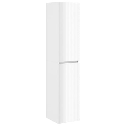 vidaXL Bathroom Furniture Set 3 pcs White 33 x 34.5 x 160 cm