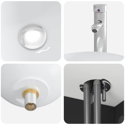 vidaXL Bathroom Furniture Set 3 pcs Black 33 x 34.5 x 160 cm