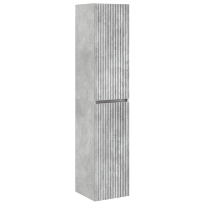 vidaXL Bathroom Furniture Set 3 pcs Concrete Grey 33 x 34.5 x 160 cm