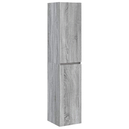 vidaXL Bathroom Furniture Set 3 pcs Grey Sonoma 33 x 34.5 x 160 cm