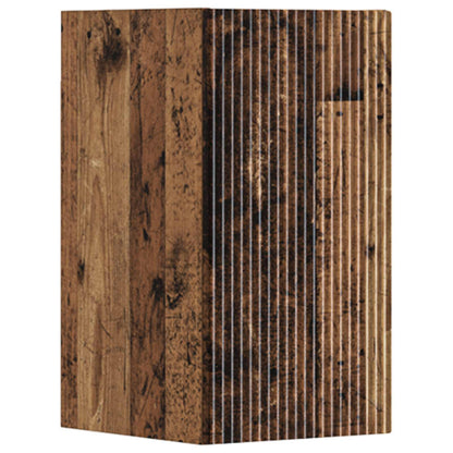vidaXL Bathroom Furniture Set 3 pcs Old Wood 33 x 34.5 x 160 cm