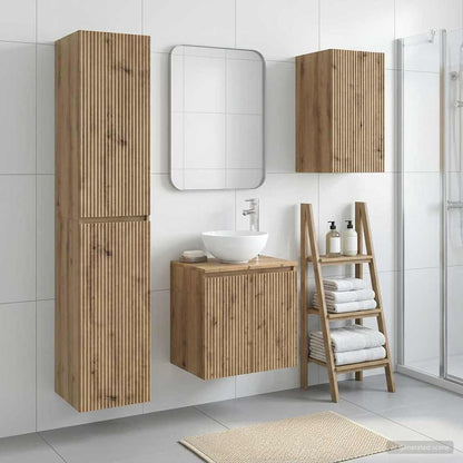vidaXL Bathroom Furniture Set 3 pcs Artisan Oak 33 x 34.5 x 160 cm