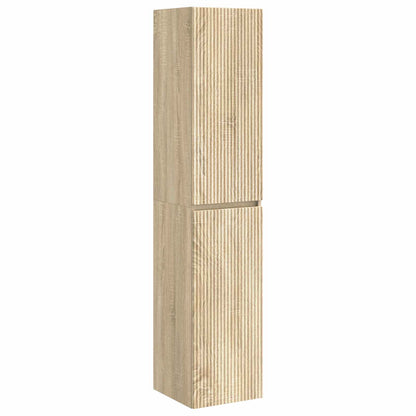 vidaXL Bathroom Furniture Set 3 pcs Sonoma Oak 33 x 34.5 x 160 cm