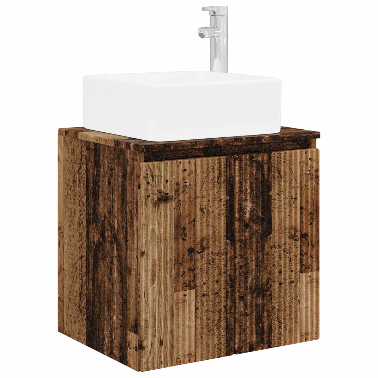 vidaXL Bathroom Furniture Set 3 pcs Old Wood 33 x 34.5 x 160 cm