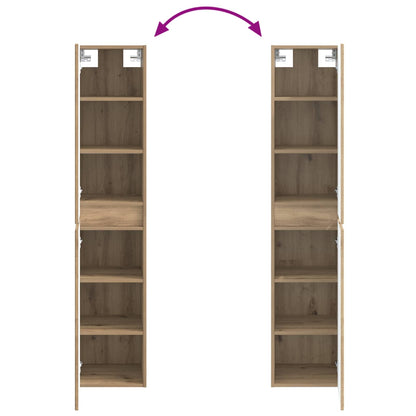 vidaXL Bathroom Furniture Set 3 pcs Artisan Oak 33 x 34.5 x 160 cm