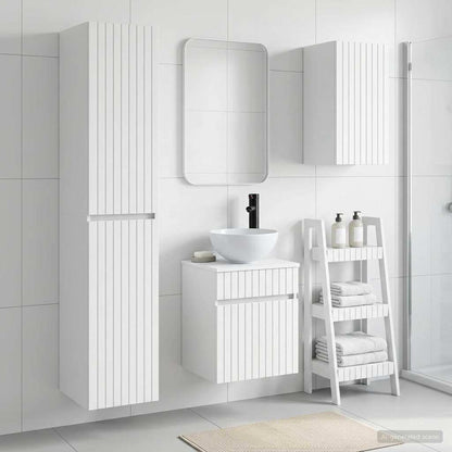 vidaXL Bathroom Furniture Set 3 pcs White 33 x 34.5 x 160 cm