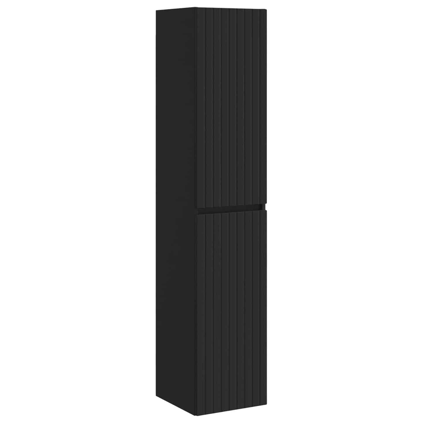 vidaXL Bathroom Furniture Set 3 pcs Black 33 x 34.5 x 160 cm