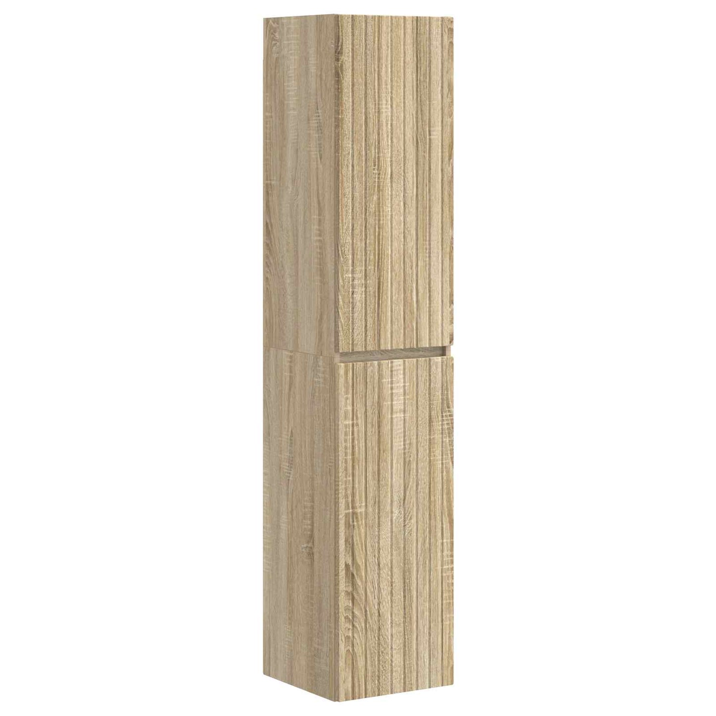vidaXL Bathroom Furniture Set 3 pcs Sonoma Oak 33 x 34.5 x 160 cm