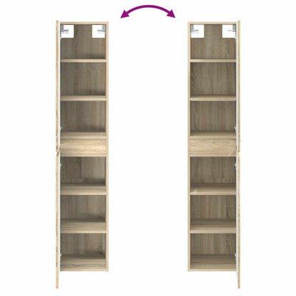 vidaXL Bathroom Furniture Set 3 pcs Sonoma Oak 33 x 34.5 x 160 cm