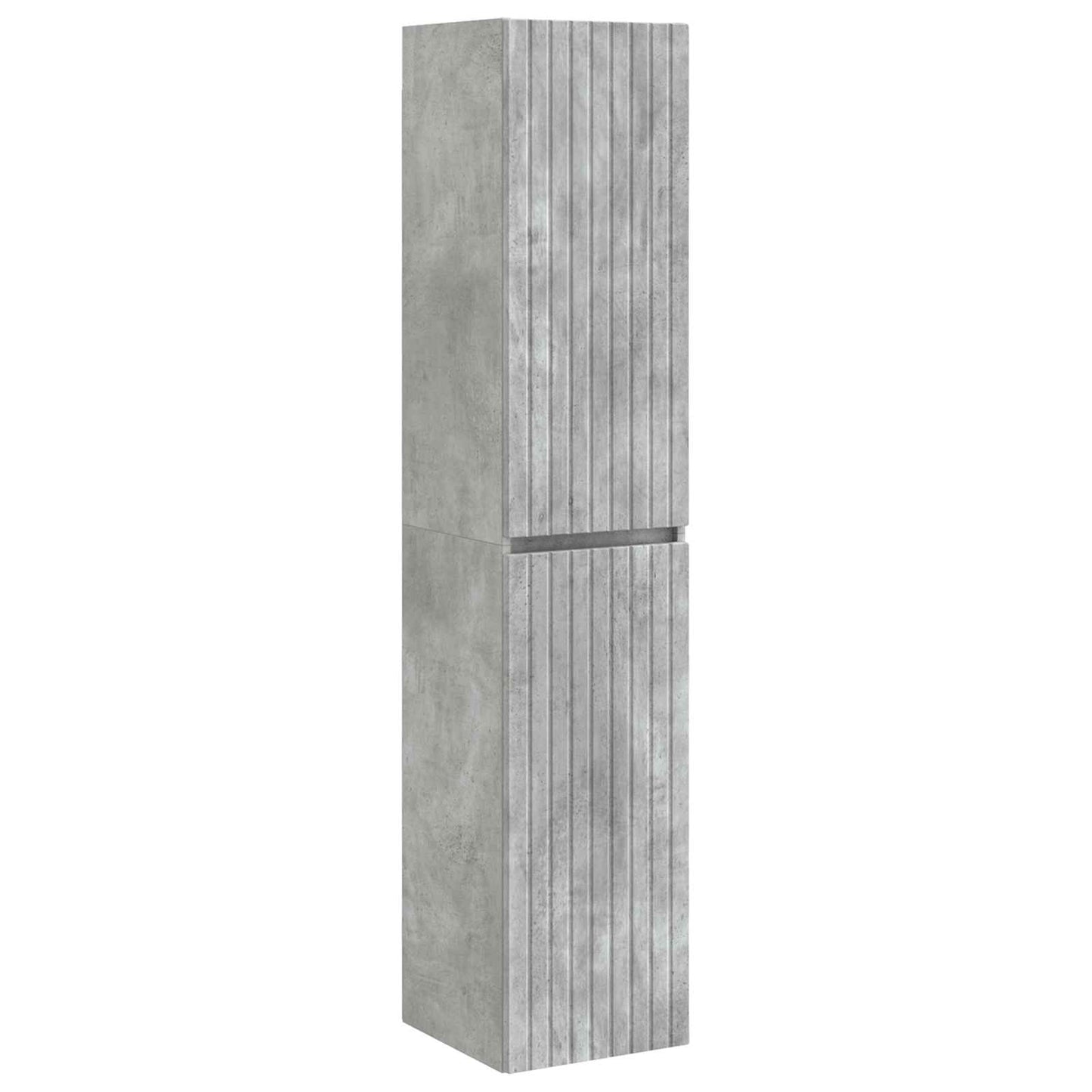 vidaXL Bathroom Furniture Set 3 pcs Concrete Grey 33 x 34.5 x 160 cm