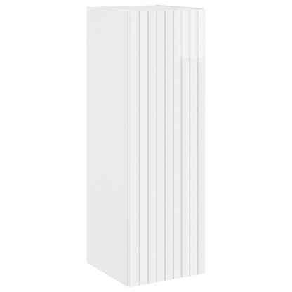 vidaXL Bathroom Furniture Set 3 pcs High Gloss White